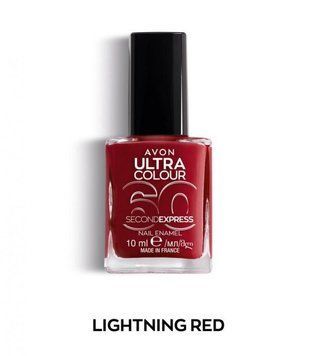 Быстросохнущий лак для ногтей Avon &laquo;УльтраЦвет за 60 секунд&raquo; Lightening Red,10 мл (494692947) 49469297 фото