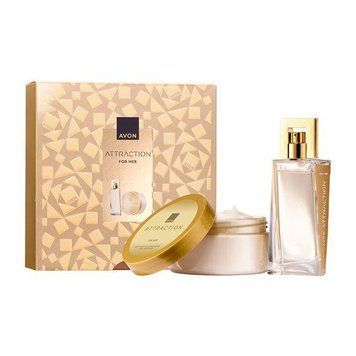 Подарунковий набір Avon Attraction для Неї у подарунковій упаковці (edp/50ml + b/lot/200ml) (158511229) 158511229 фото