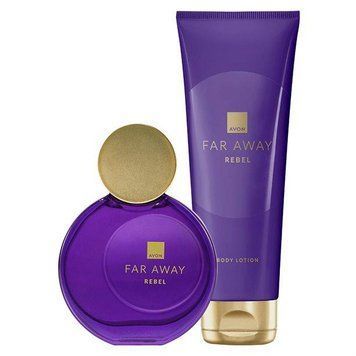 Набір парфумований жіночий Avon Far Away Rebel (edp/50ml + b/lot/125ml) (494693317) 494693317 фото