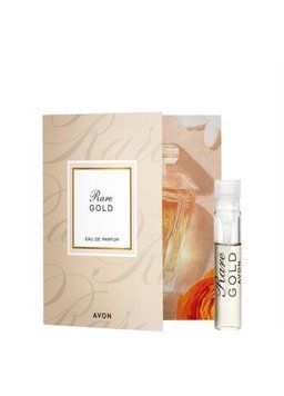 Листівка з пробним зразком Парфумерної води Avon Rare Gold для неї, 0,6 мл 431237477 фото