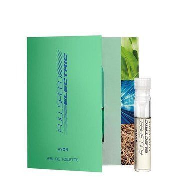 Листівка з пробним зразком Туалетної води Avon Full Speed Electric для Нього, 0,6 мл 20352719 фото