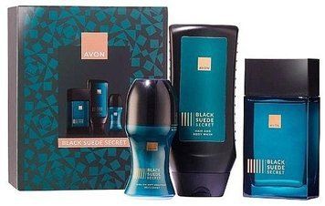 Набір Avon Black Suede Secret для Нього (edt/75ml + sh/gel/250ml + deo/roll/50ml) (158511388) 158511388 фото