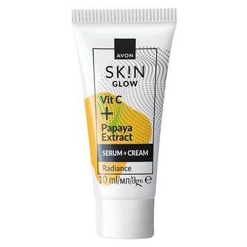 Крем-сироватка для обличчя Avon з вітаміном С та екстрактом папаї &laquo;Сяйво&raquo;, 10 мл (49469262) 49469262 фото
