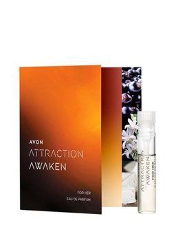 Открытка с пробным образцом Парфюмерной воды Avon Attraction Awaken для Нее, 0,6 мл 63454951 фото
