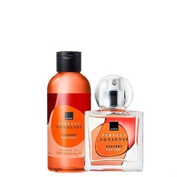 Набор Avon Perfect Nonsense Peppery Peaches (edt/50ml+sh/gel/150ml) 84946829 фото
