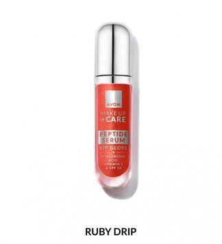Блеск-сыворотка для губ Avon с пептидами Рубиновый/Ruby Drip, 7мл (158511421) 158511421 фото