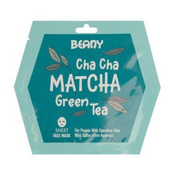 Нормалізуюча тканинна маска для обличчя "Матча" Beany, 15мл (Liv231509) 231509 фото
