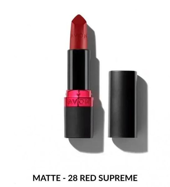 Увлажняющая матовая губная помада Avon &laquo;Ультра&raquo;, Красное Преимущество/Red Supreme, 3,6г 7541222 фото
