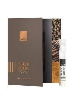 Открытка с пробным образцом туалетной воды Avon Black Suede Touch для него, 0,6 мл 27201000 фото