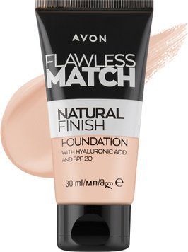 Тональний крем для обличчя Avon з гіалуроновою кислотою SPF20 Avon, 215P Слонова кістка/Ivory (158511385) 158511385 фото