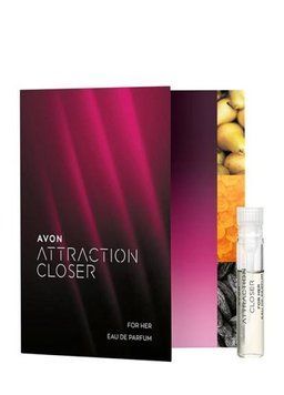 Листовка с пробным образцом Avon парфюмерная вода ATTRACTION CLOSER For Her, 0,6 мл 39508213 фото