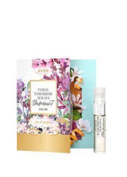 Открытка с пробным образцом Avon TTA the Moment для Нее 0,6 мл 44171581 фото